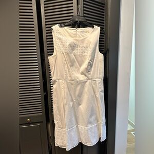Calvin Klein Cream Sleeveless Dress